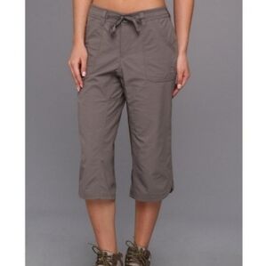 The North Face Womens Grey Capri Cropped Hiking Pants Size 4